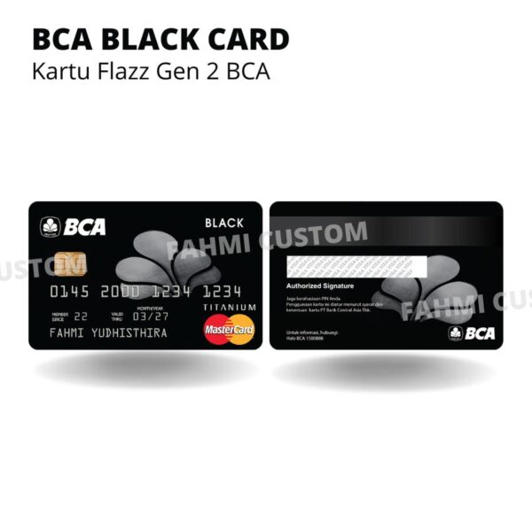 Custom BCA Black Kartu etoll - Image 2