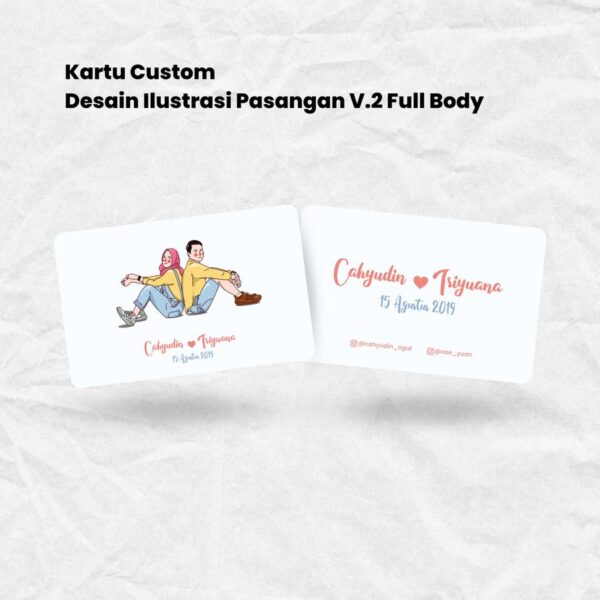 Emoney Custom Print Desain Kartun Couple v2