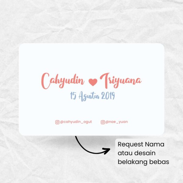 Emoney Custom Print Desain Kartun Couple v2 - Image 3