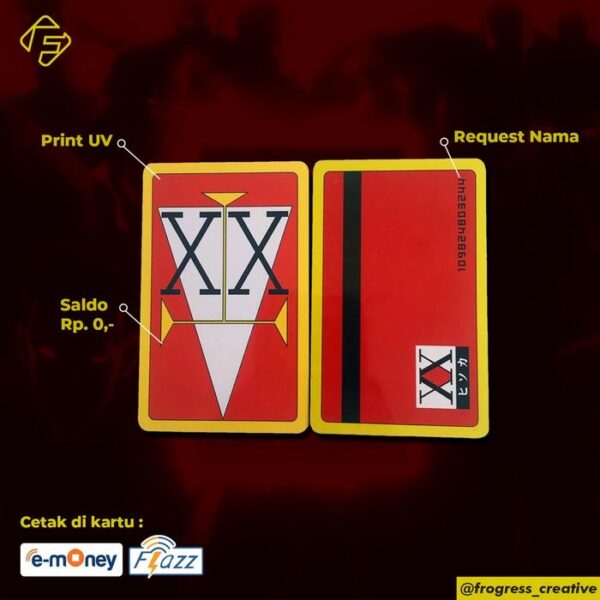 Emoney Flazz Desain Kartu license Hunter X Hunter Anime - Image 4