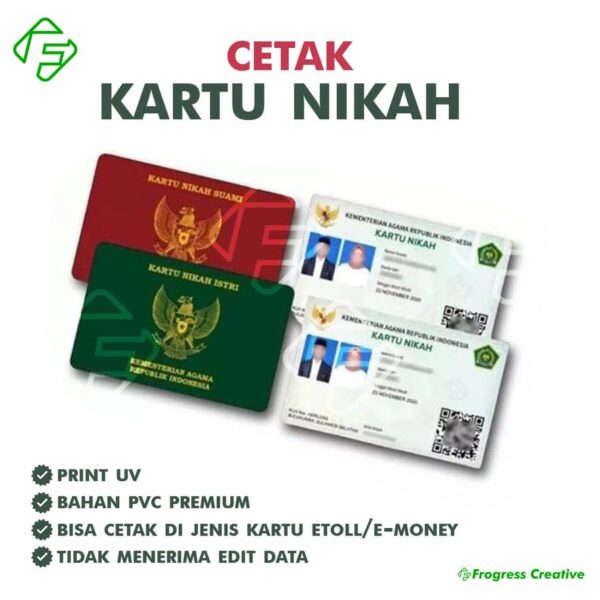 Cetak Kartu Nikah Baru Hijau Cover Buku Nikah PVC