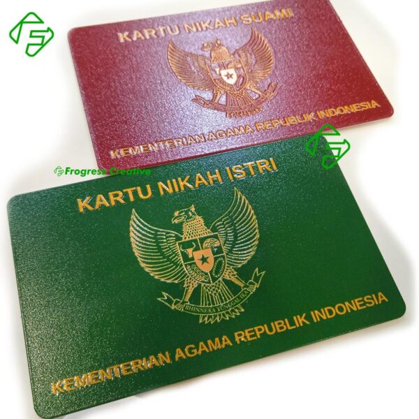 Cetak Kartu Nikah Baru Hijau Cover Buku Nikah PVC - Image 3