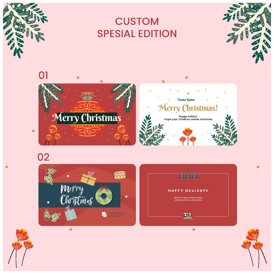 Cetak kartu ucapan selamat natal Etoll PVC Print UV - Image 2